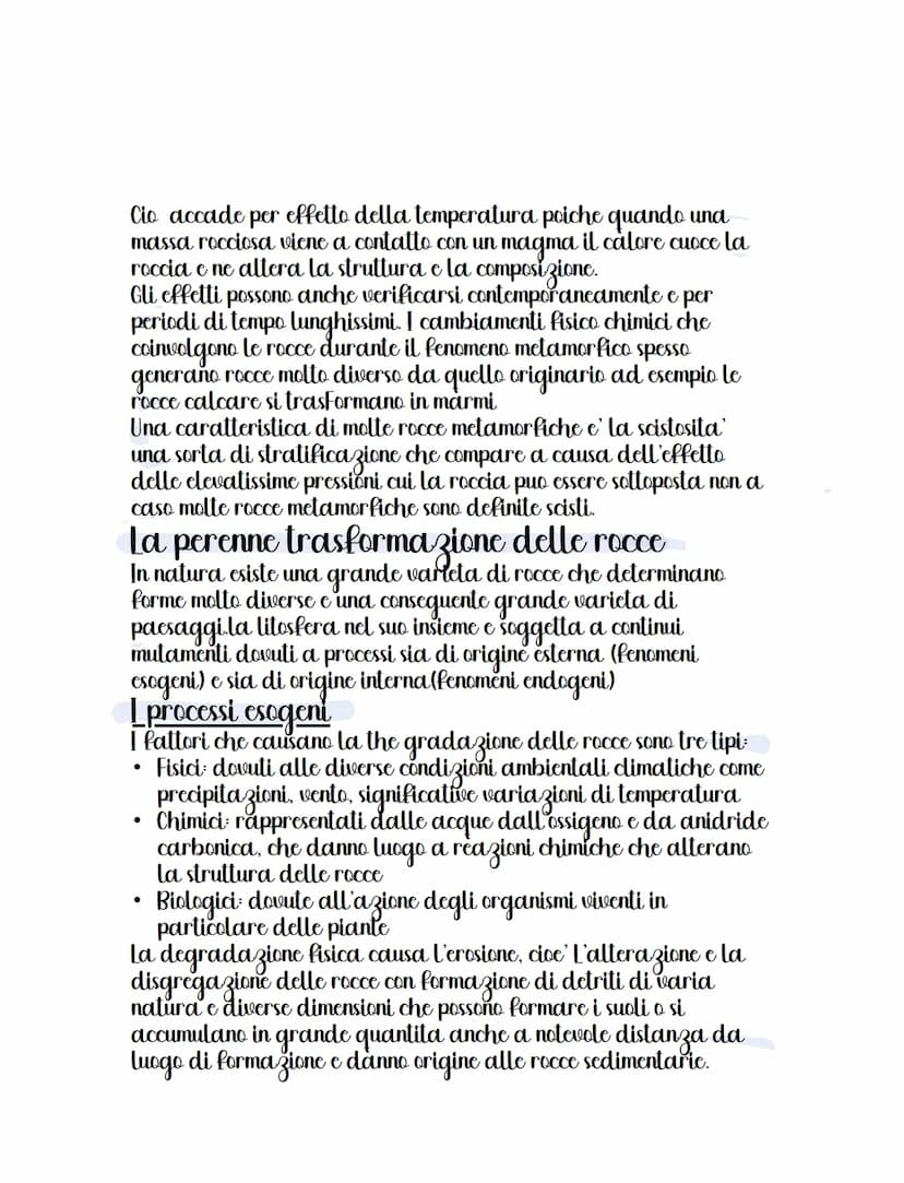 La litosfera
Il nostro pianeta non e' omogeneo in tutta la sua massa, e nella sua
porzione piu' esterna e' formato da una parte solida chiam