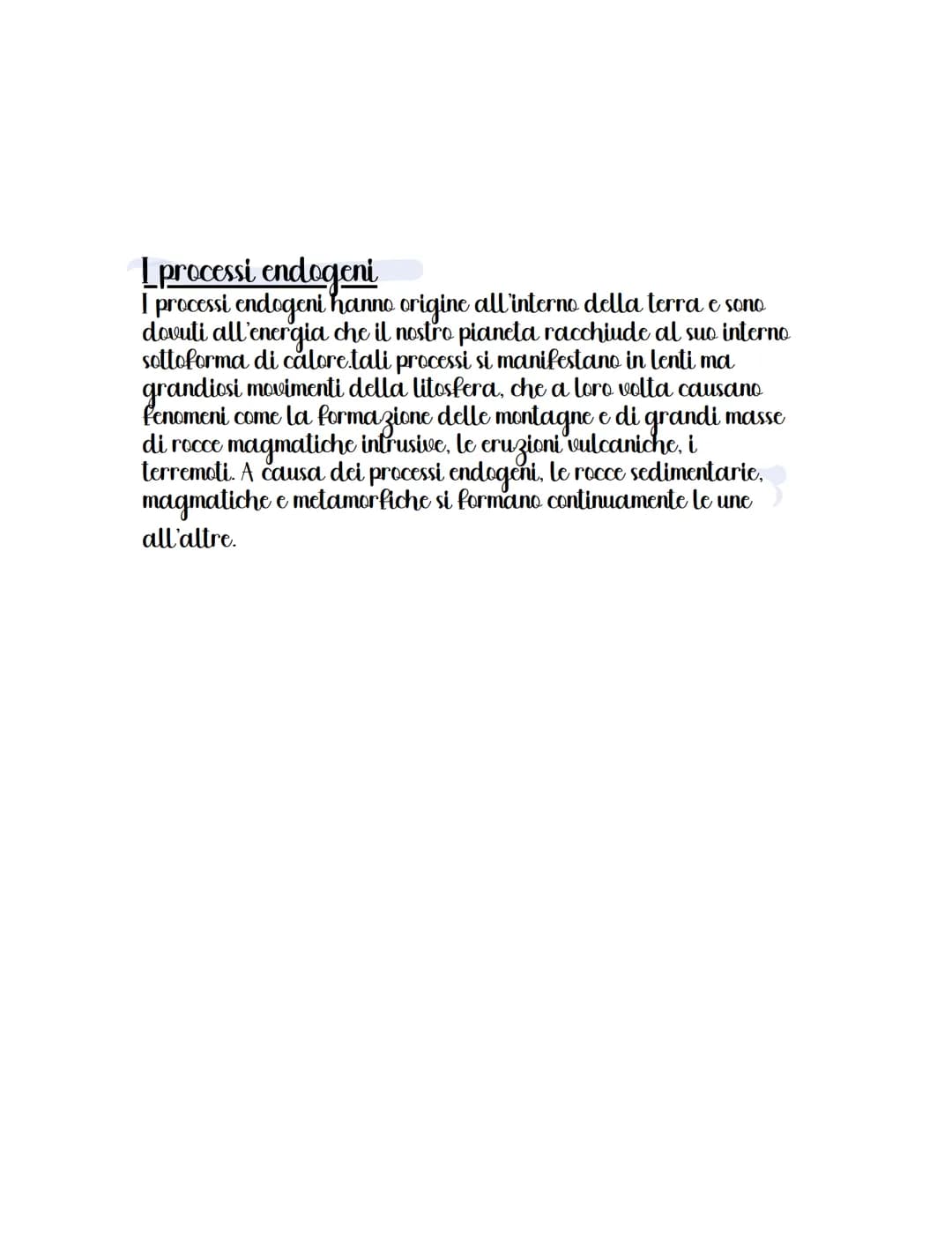 La litosfera
Il nostro pianeta non e' omogeneo in tutta la sua massa, e nella sua
porzione piu' esterna e' formato da una parte solida chiam