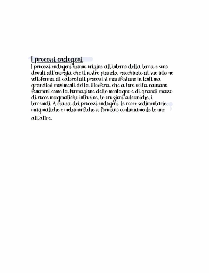 La litosfera
Il nostro pianeta non e' omogeneo in tutta la sua massa, e nella sua
porzione piu' esterna e' formato da una parte solida chiam