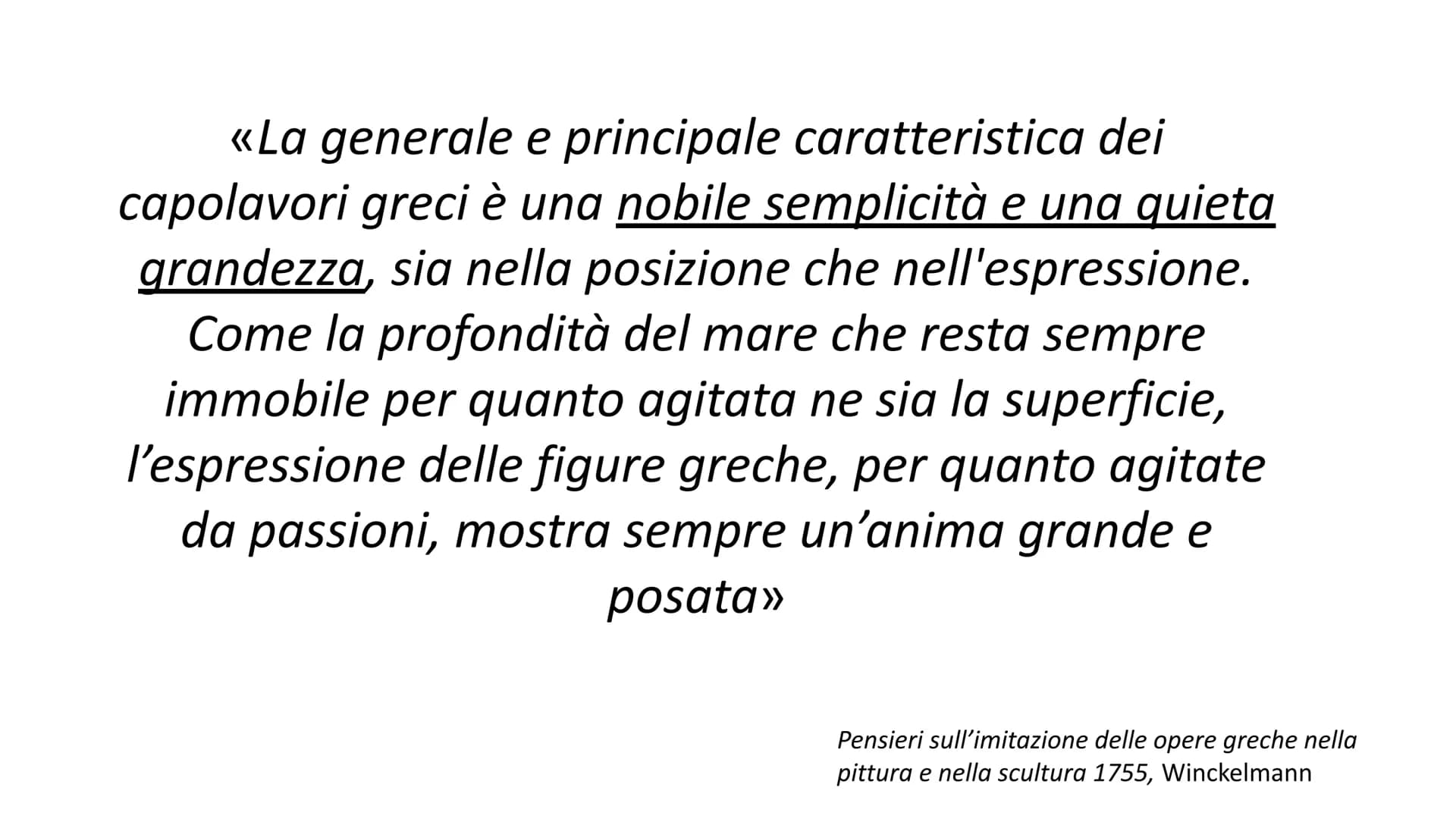 Il neoclassicismo
Un nuovo canone di bellezza
Neoclassicismo è il nome dato ad una tendenza
culturale sviluppatasi in Europa tra la seconda
