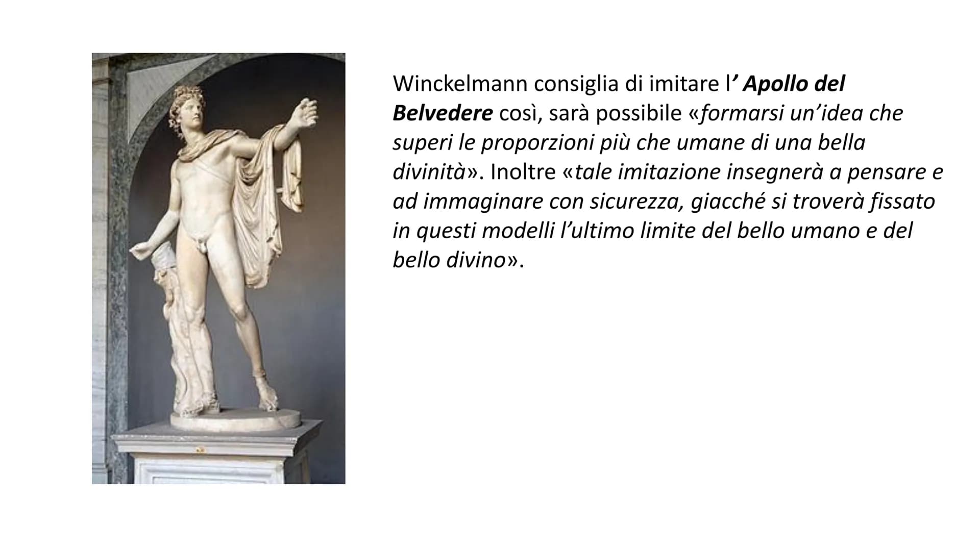 Il neoclassicismo
Un nuovo canone di bellezza
Neoclassicismo è il nome dato ad una tendenza
culturale sviluppatasi in Europa tra la seconda
