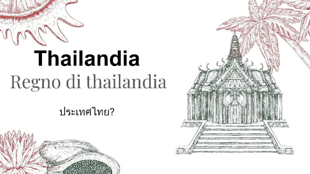 presentazione sulla Thailandia