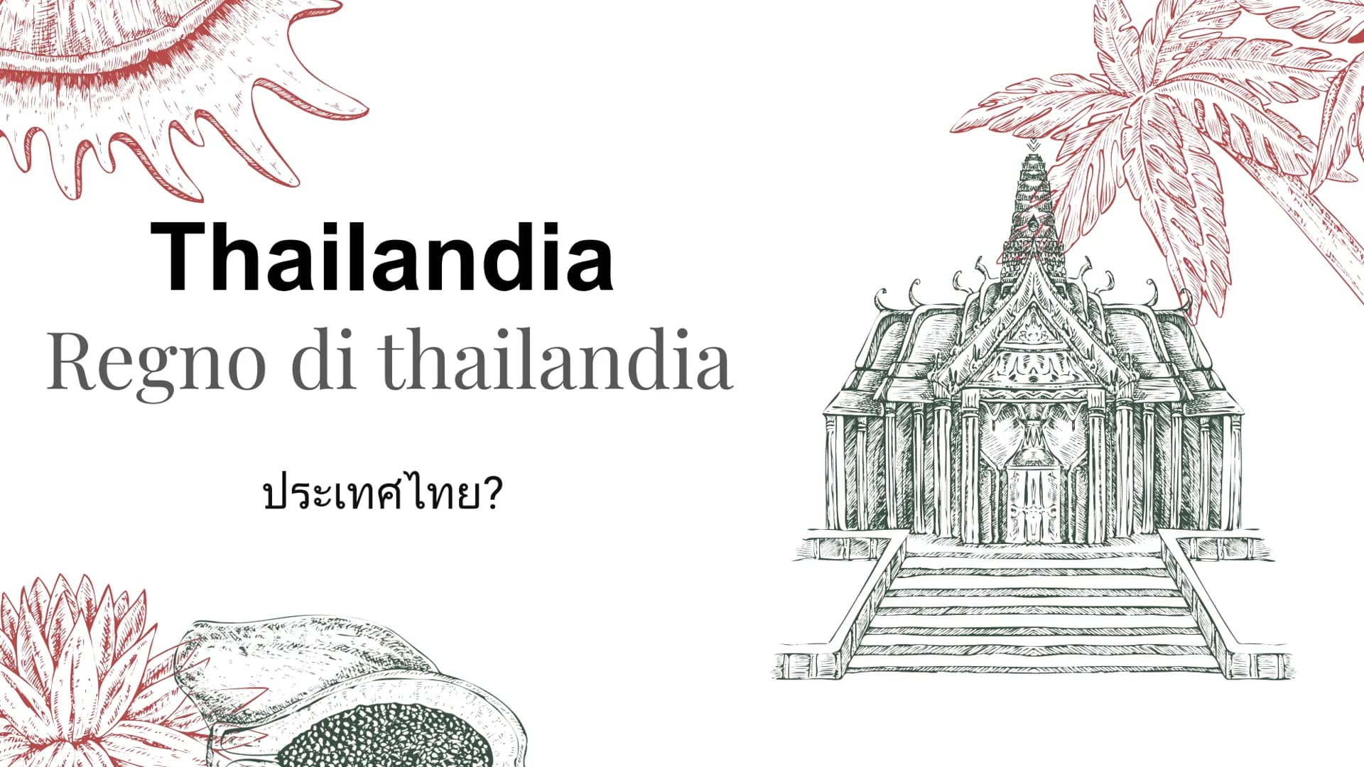 ma
Thailandia
Regno di thailandia
ประเทศไทย? N
Hority.
$
ity Die
THAT
PARTE FISICA
La Thailandia è uno Stato del Sud-est asiatico,
Confina
A