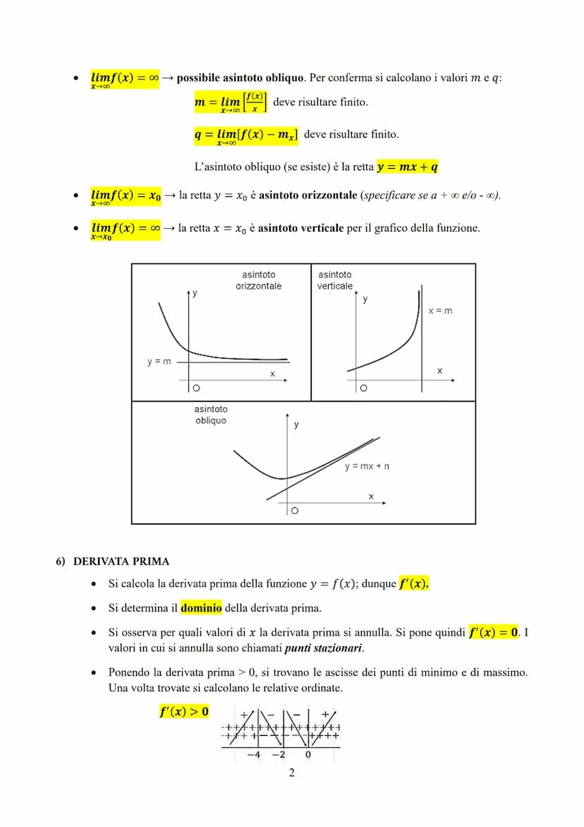 STUDIO DI FUNZIONE COMPLETO
1) CALCOLO DEL DOMINIO
Il calcolo del dominio (o campo di esistenza) permette di escludere tutti i valori della 