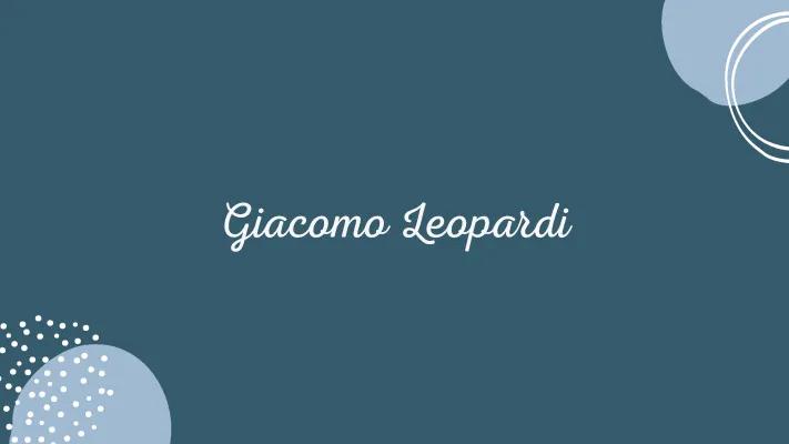 Know Giacomo Leopardi  thumbnail