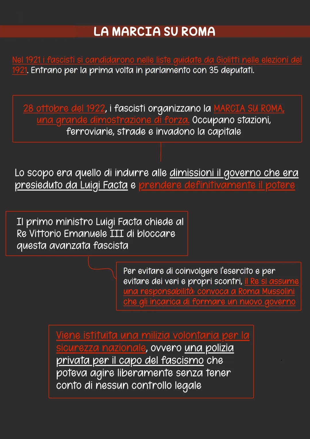 Il faseisuto
La fine della prima guerra mondiale ha lasciato in una grande crisi economica
e sociale in Italia. I problemi principali erano 