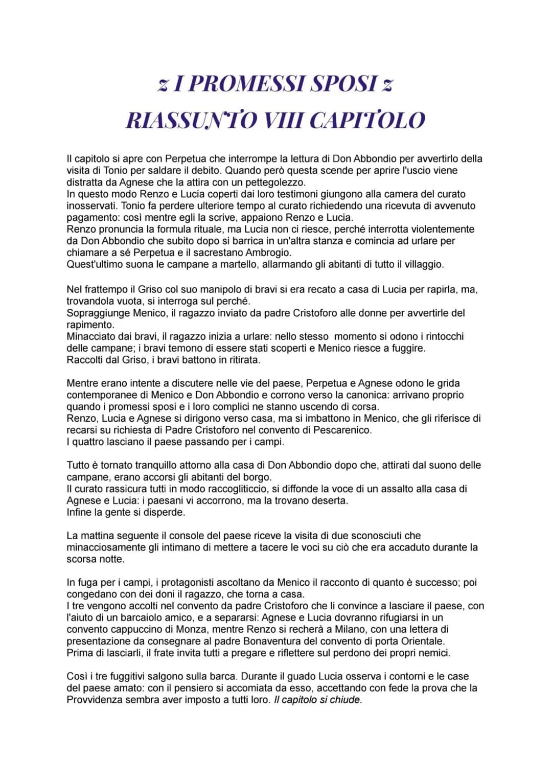 I PROMESSI SPOSI
RIASSUNTO I CAPITOLO
In Lombardia, presso il lago di Como, o meglio sulle rive di questo, che costeggiano Lecco
come in un 