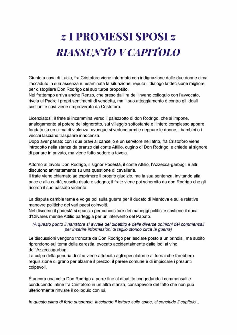 I PROMESSI SPOSI
RIASSUNTO I CAPITOLO
In Lombardia, presso il lago di Como, o meglio sulle rive di questo, che costeggiano Lecco
come in un 