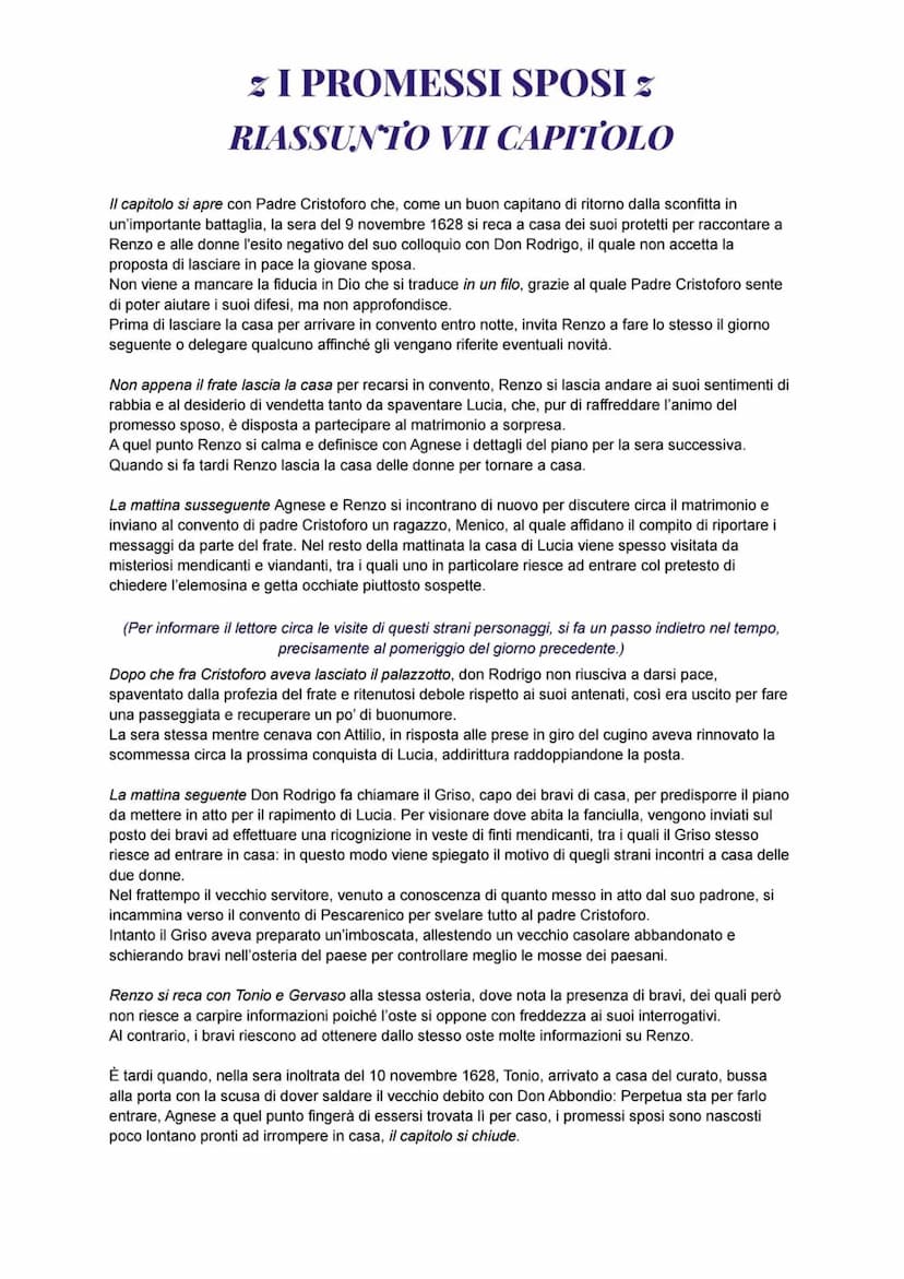 I PROMESSI SPOSI
RIASSUNTO I CAPITOLO
In Lombardia, presso il lago di Como, o meglio sulle rive di questo, che costeggiano Lecco
come in un 