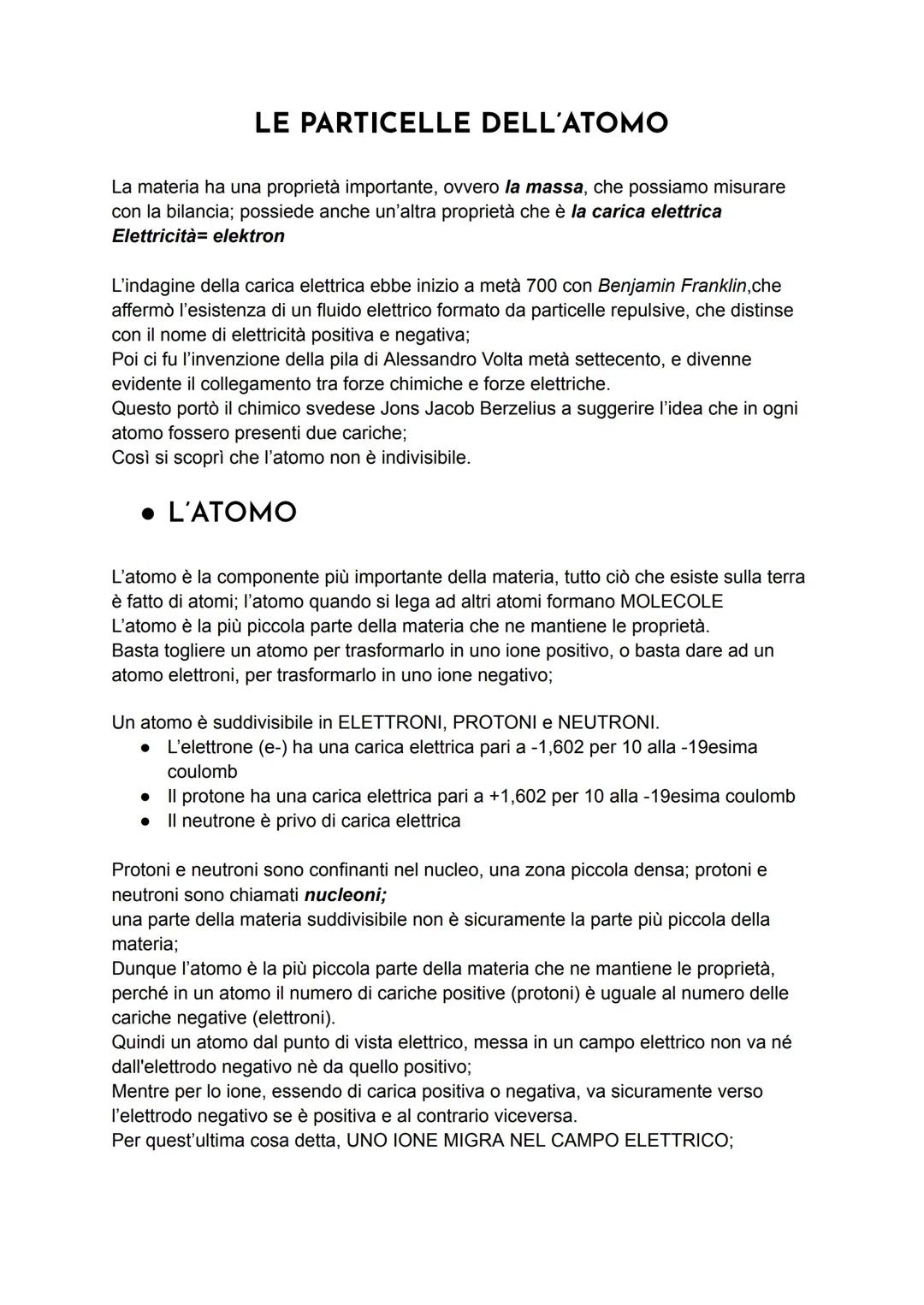 L’atomo