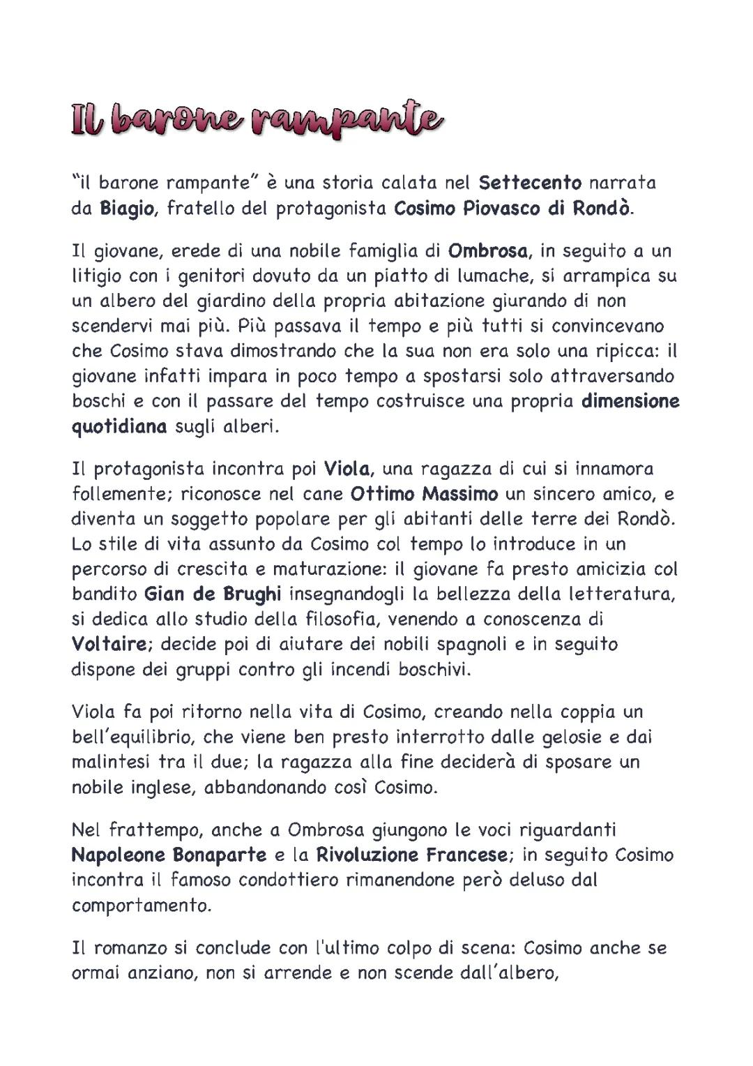 Il Barone Rampante: Riassunto per Capitoli e Significato