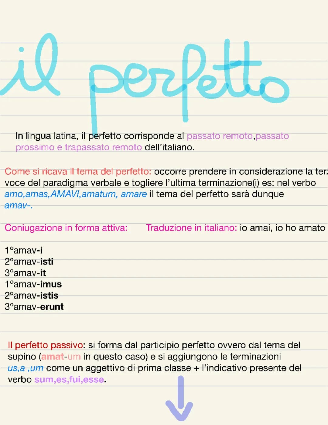 Il perfetto latino