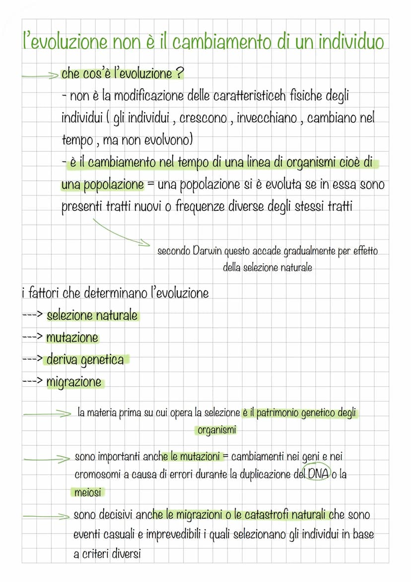 l'evoluzione: le specie cambiano nel tempo
1. tutti gli organismi anche se hanno diverse dimensioni, stili
di vita e complessità
sono costit
