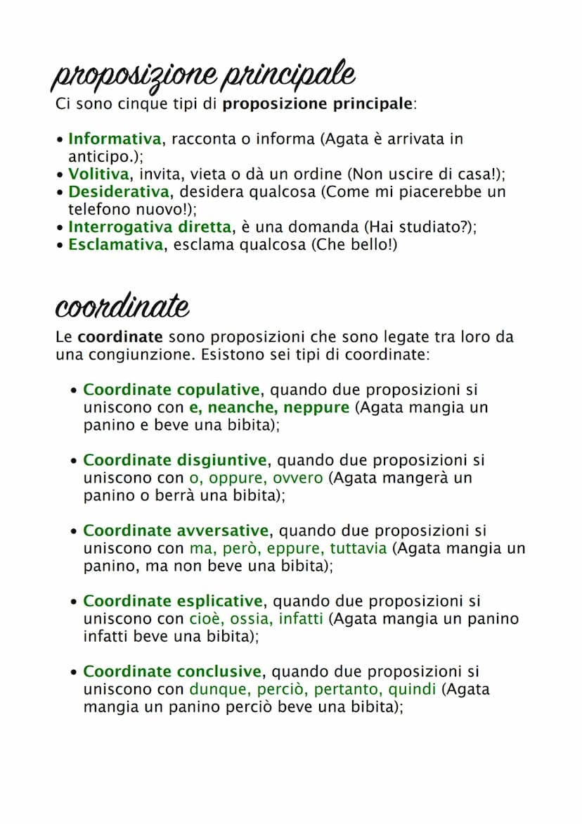 PROPOSIZIONE COORDINATE
E SUBORDINATE
proposizione
La proposizione è un parte di una frase
che contiene un verbo e può essere
completa in sé