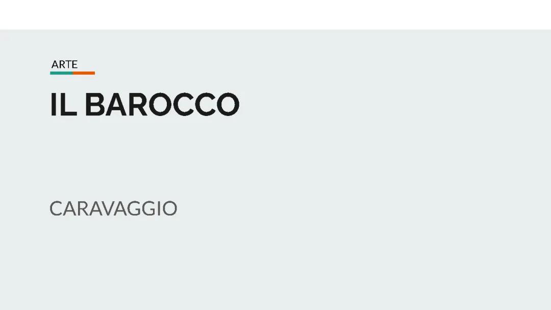 il barocco (caravaggio)