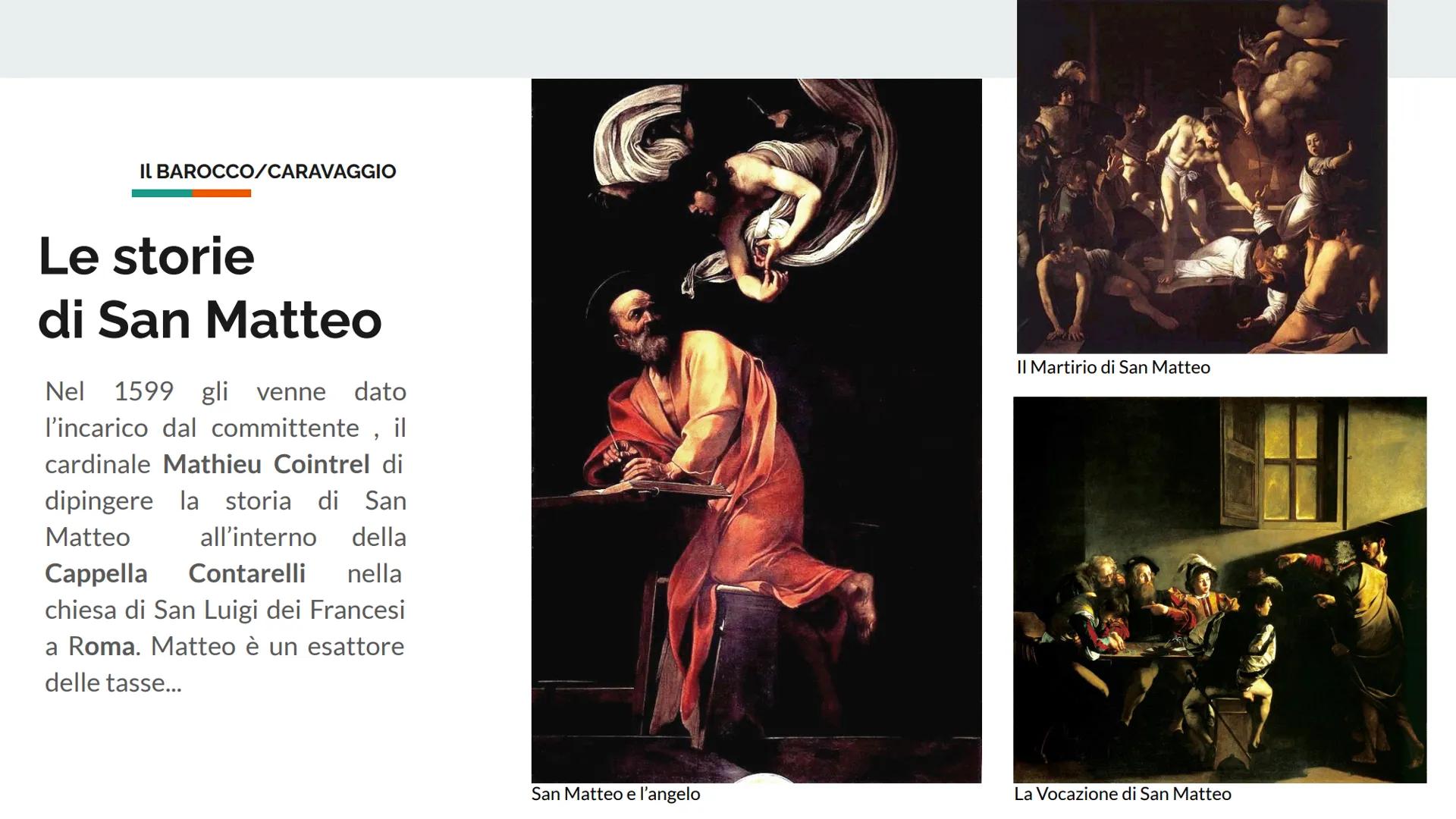 ARTE
IL BAROCCO
CARAVAGGIO IL BAROCCO
COSA
PITTURA
ACCADEMIE
VEDUTISMO
SCULTURA
ARCHITETTURA
IL BAROCCO
ITALIA
CHI?
DOVE
CARAVAGGIO
CHI?
CAR
