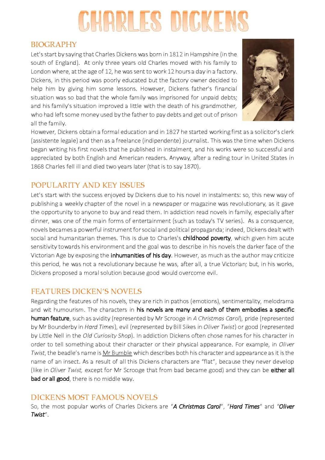 All About Charles Dickens: Short Life, Key Works, and Oliver Twist Summary