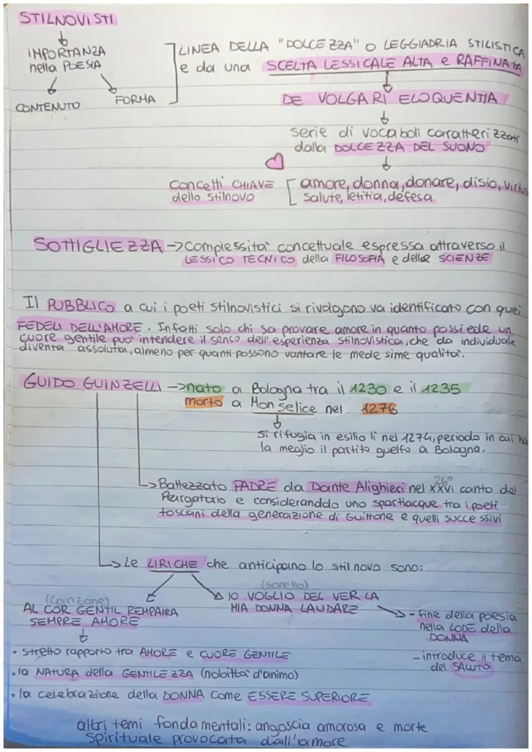 il dolce Stil novo
Nasce nella seconda metà del duecento
tra Bologna e soprattutto Firenze
Si
i MEH BRI di questa élite
sono accumunati da u