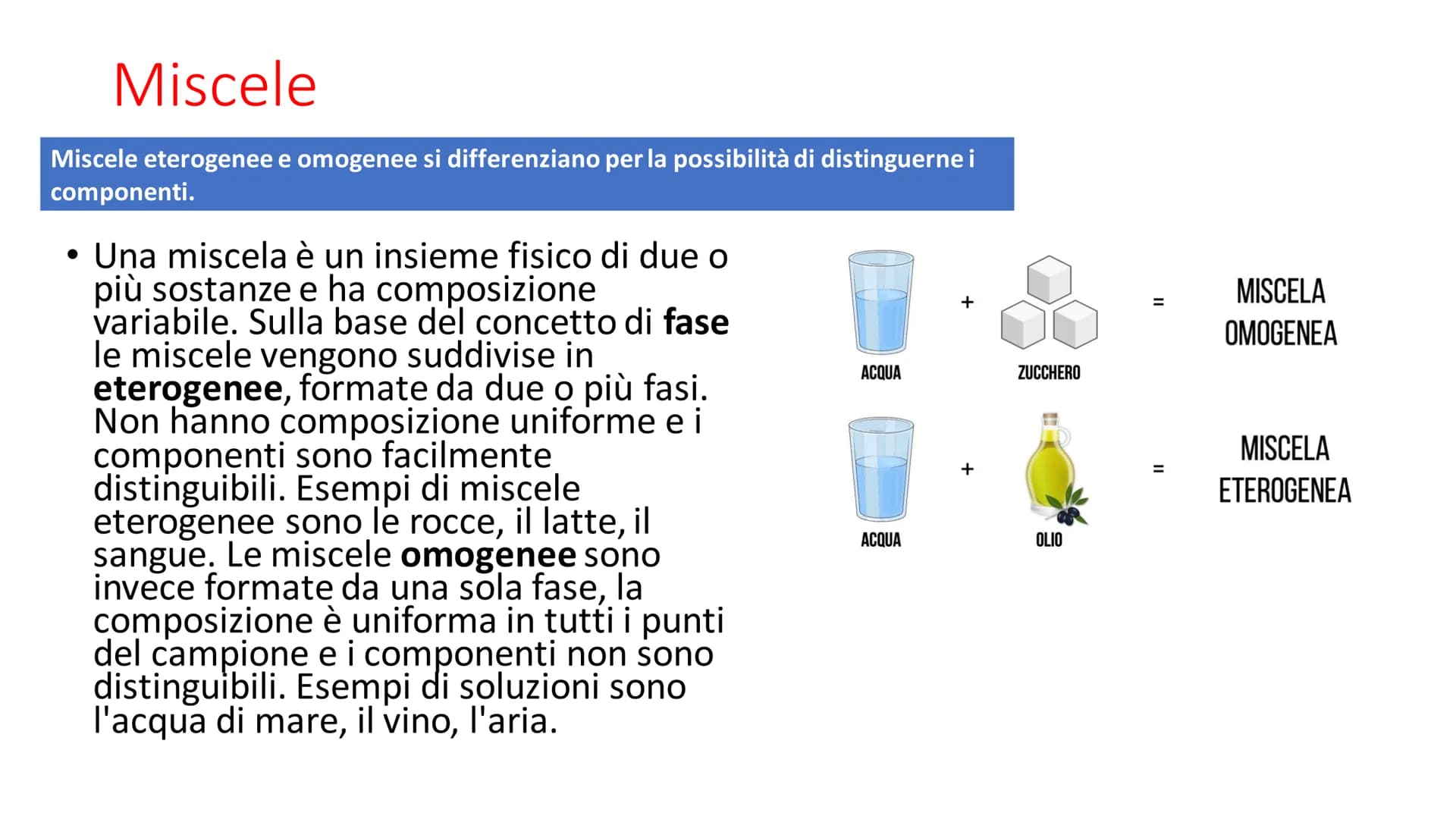 La composizione della
materia
La struttura e la composizione della materia;
Le trasformazioni che la materia subisce;
• L'energia coinvolta 