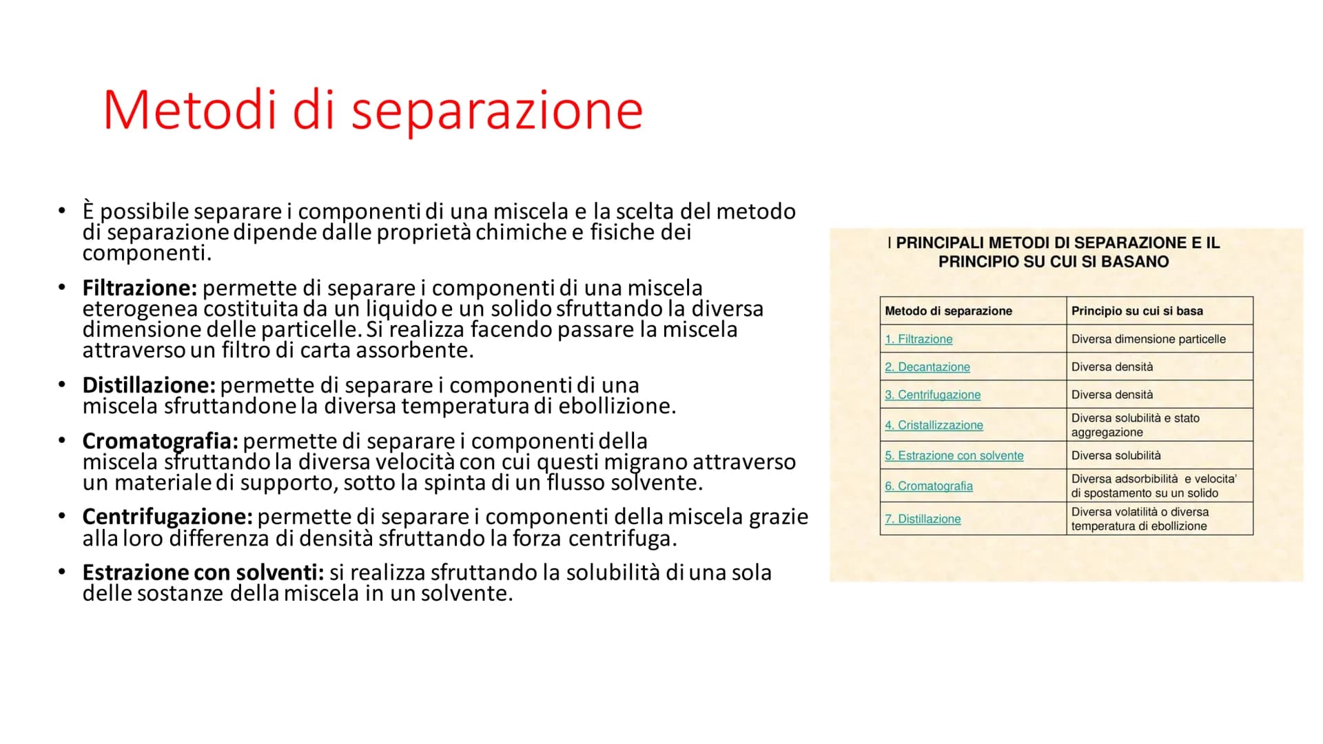 La composizione della
materia
La struttura e la composizione della materia;
Le trasformazioni che la materia subisce;
• L'energia coinvolta 