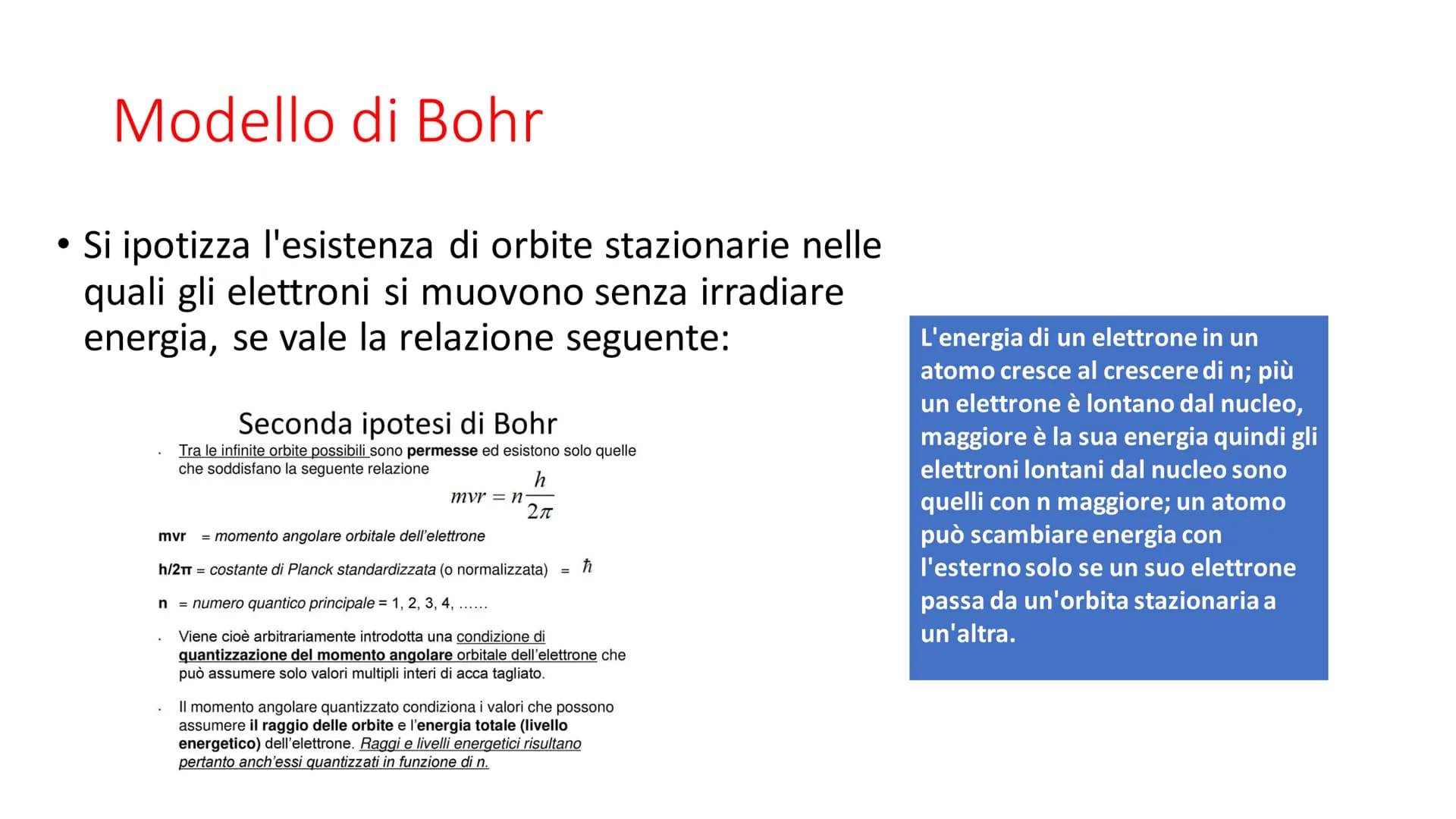 La composizione della
materia
La struttura e la composizione della materia;
Le trasformazioni che la materia subisce;
• L'energia coinvolta 