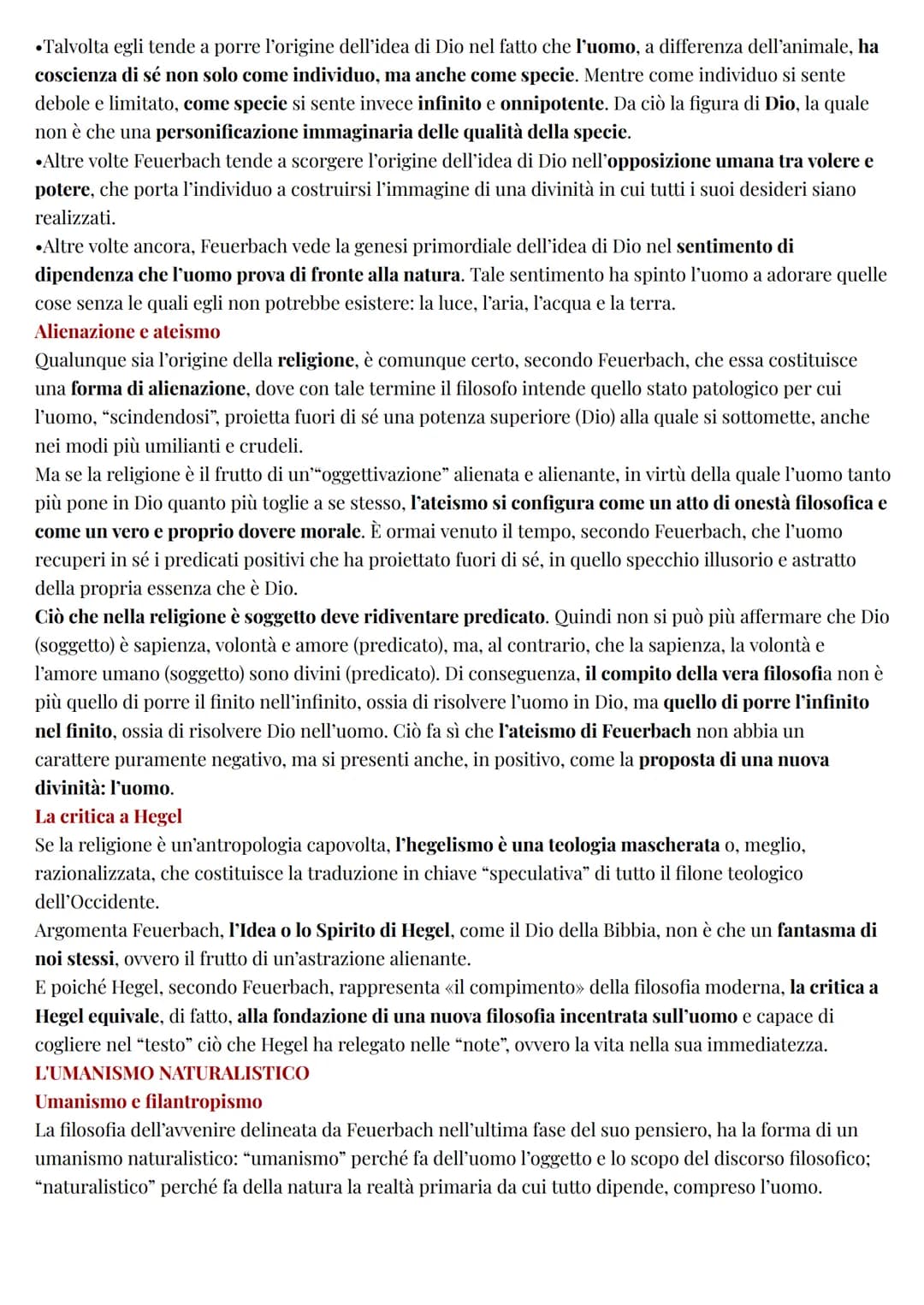 Filosofia
Feuerbach
La Destra hegeliana ebbe limitata incidenza storica. Ben più influente e originale fu invece la Sinistra,
la quale si pr