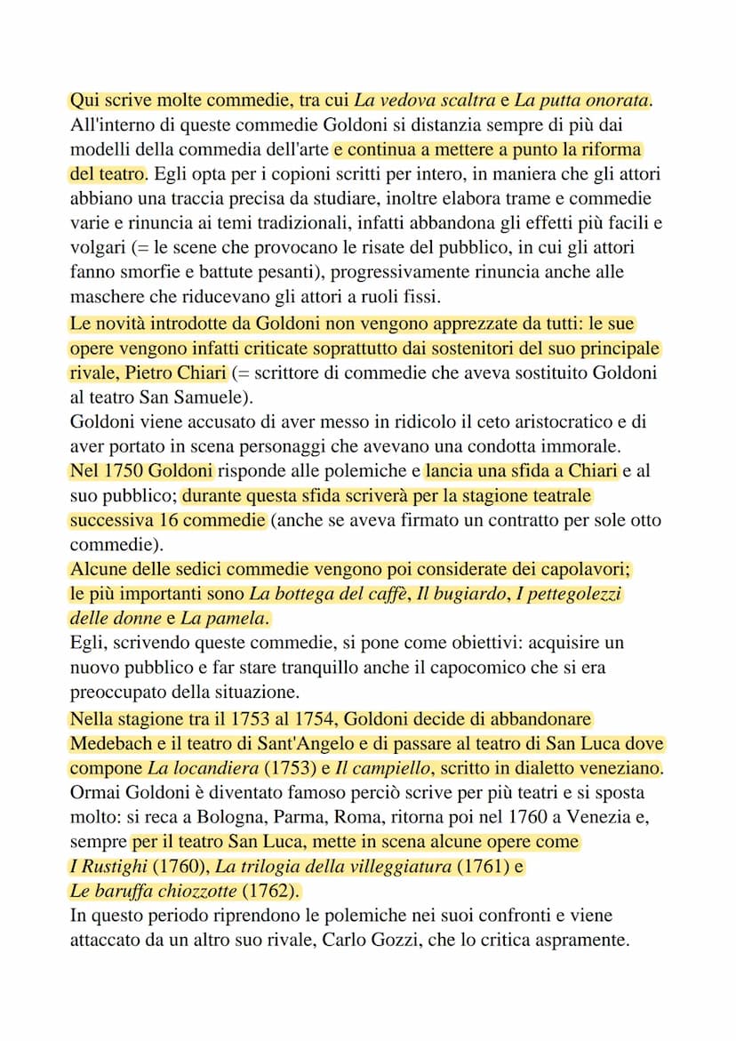 Carlo Goldoni
La Vita
Carlo Goldoni nasce a Venezia nel 1707 e nei primi anni della sua vita, a
causa del lavoro del padre (medico), gira pe
