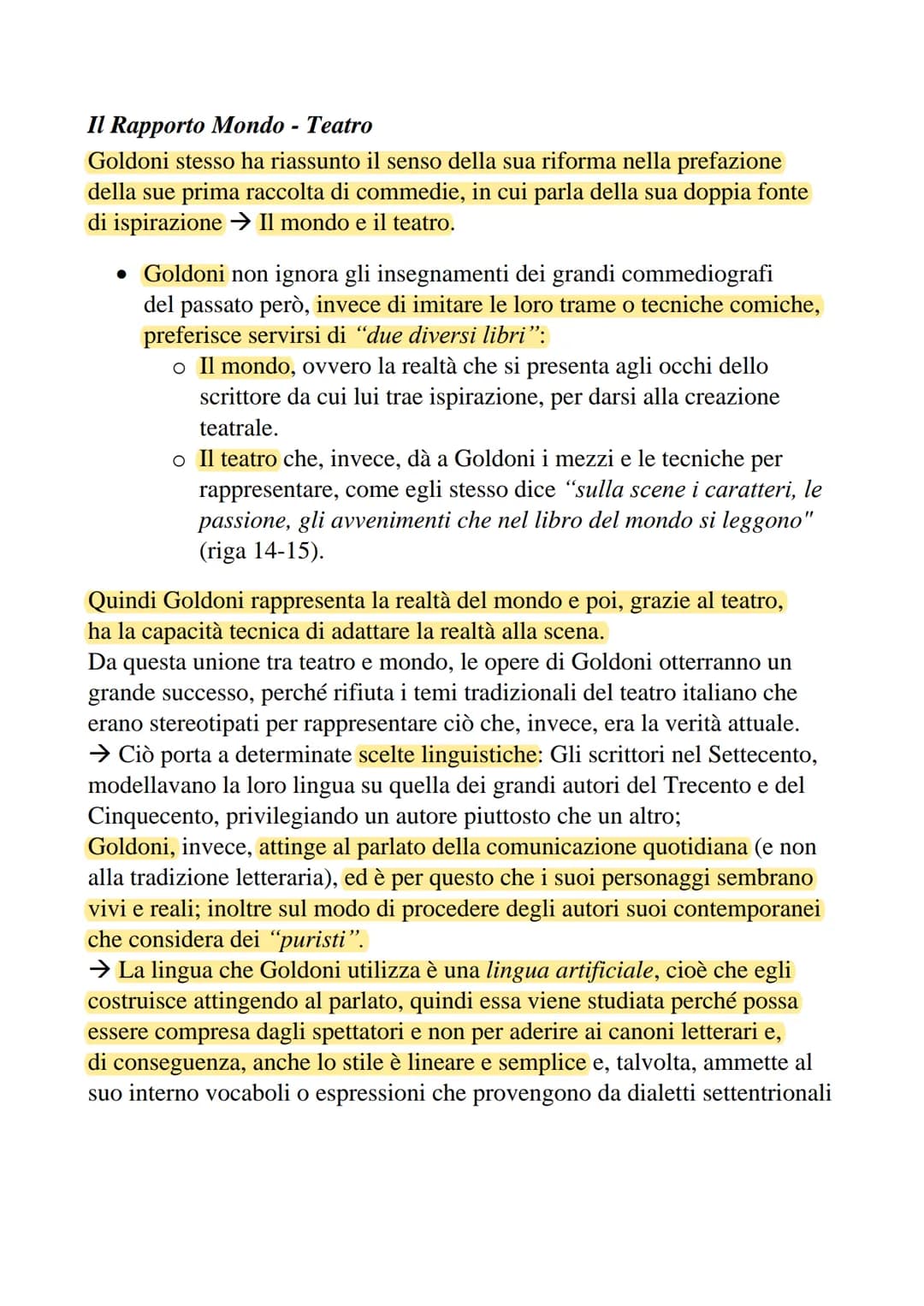 Carlo Goldoni
La Vita
Carlo Goldoni nasce a Venezia nel 1707 e nei primi anni della sua vita, a
causa del lavoro del padre (medico), gira pe