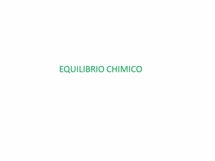 Know Equilibrio chimico  thumbnail