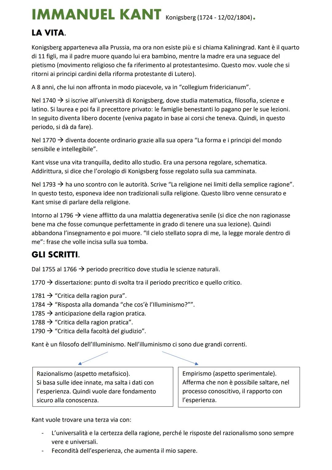 IMMANUEL KANT Konigsberg (1724 - 12/02/1804).

LA VITA.

Konigsberg apparteneva alla Prussia, ma ora non esiste più e si chiama Kaliningrad.