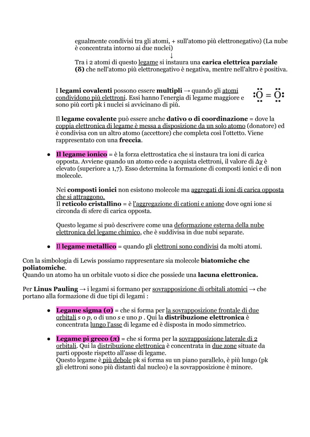 I LEGAMI CHIMICI
Il legame chimico → l'attrazione di natura elettrica che si instaura tra atomi o tra ioni e
molecole.
Essi si formano perch