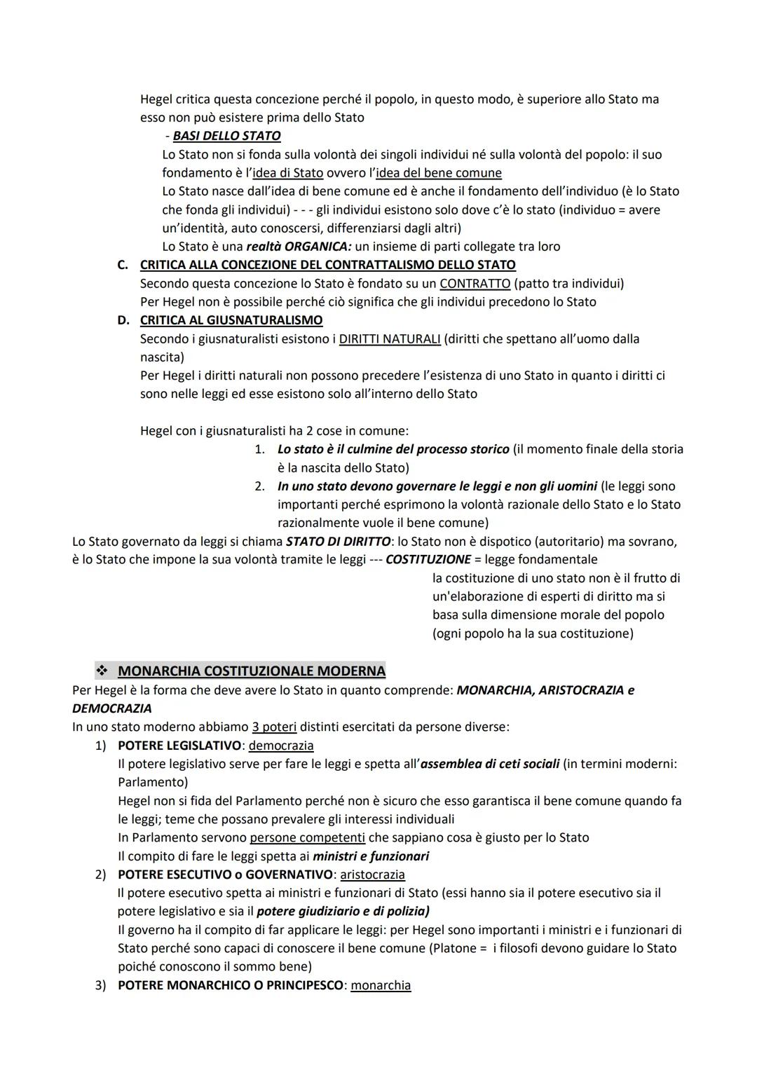 HEGEL
I CAPISALDI DEL SISTEMA HEGELIANO (idee alla base della sua filosofia)
La filosofia di Hegel si definisce un SISTEMA perché la sua fil