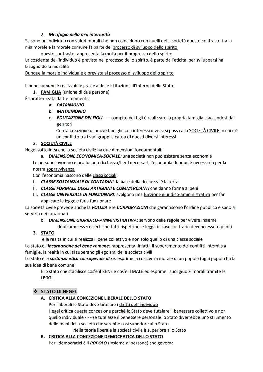 HEGEL
I CAPISALDI DEL SISTEMA HEGELIANO (idee alla base della sua filosofia)
La filosofia di Hegel si definisce un SISTEMA perché la sua fil