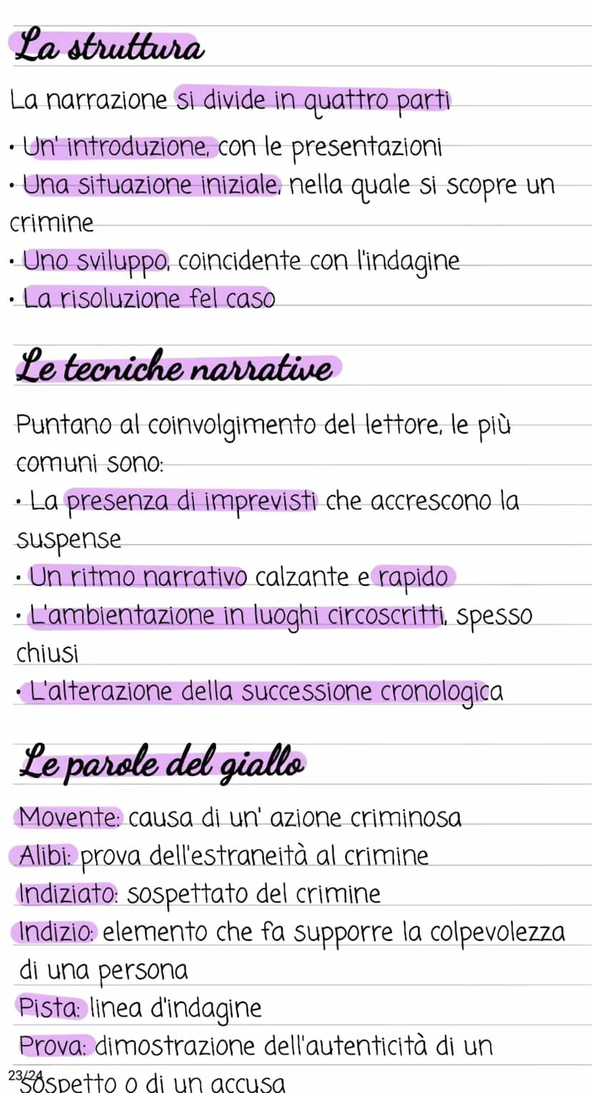 Il racconto giallo
I temi
"Giallo è il termine comunemente usato in Italia
per indicare il genere poliziesco. La trama è
incentrata sul crim
