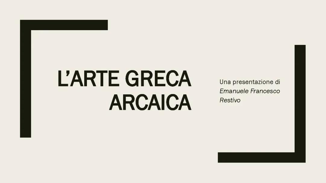 Scopri l'Arte Greca: PowerPoint e Riassunti Facili!