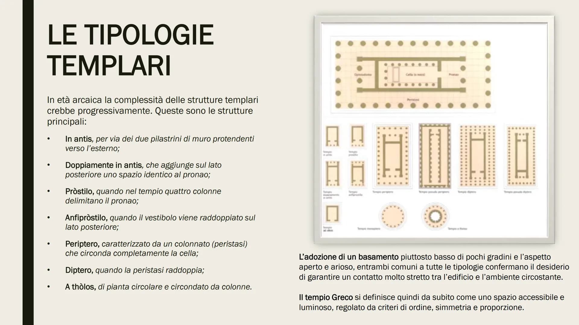 L'ARTE GRECA
ARCAICA
Una presentazione di
Emanuele Francesco
Restivo L'ARCHITETTURA
L'architettura dell'epoca Arcaica dell'antica Grecia,
co