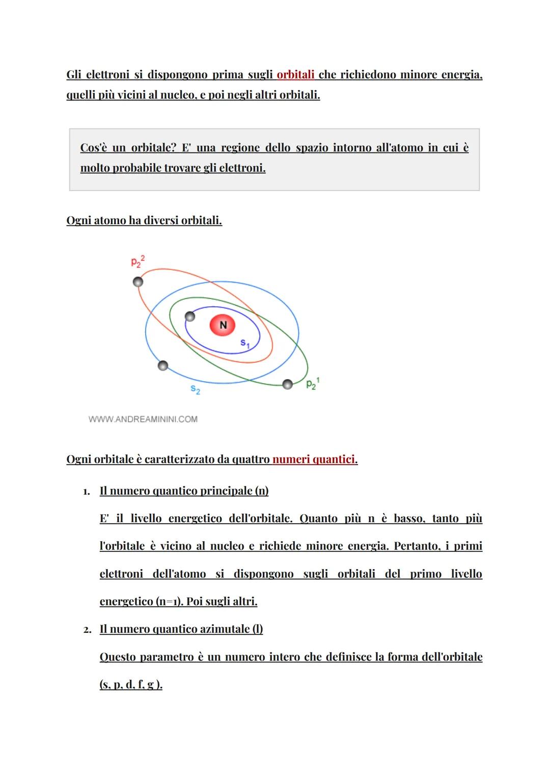 La
configurazione
dell'atomo
Cos'è la configurazione elettronica dell'atomo
A cosa serve
La configurazione elettronica dell'atomo è determin