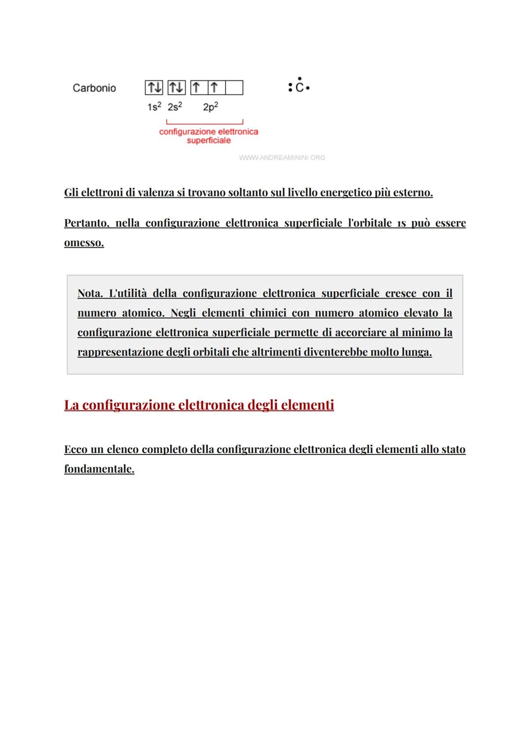 La
configurazione
dell'atomo
Cos'è la configurazione elettronica dell'atomo
A cosa serve
La configurazione elettronica dell'atomo è determin