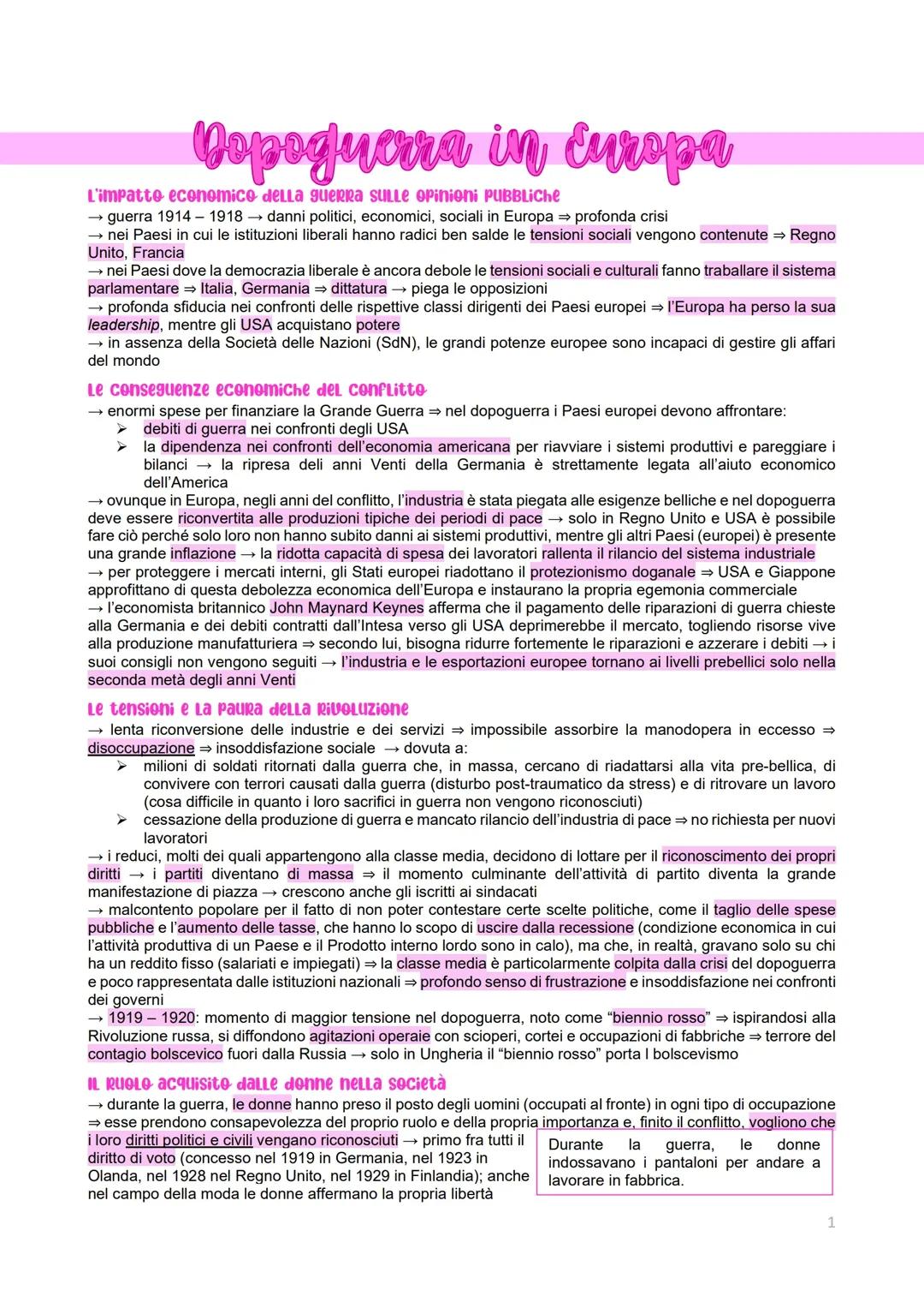 Come la Guerra del 1914-1918 Ha Cambiato l'Economia in Europa