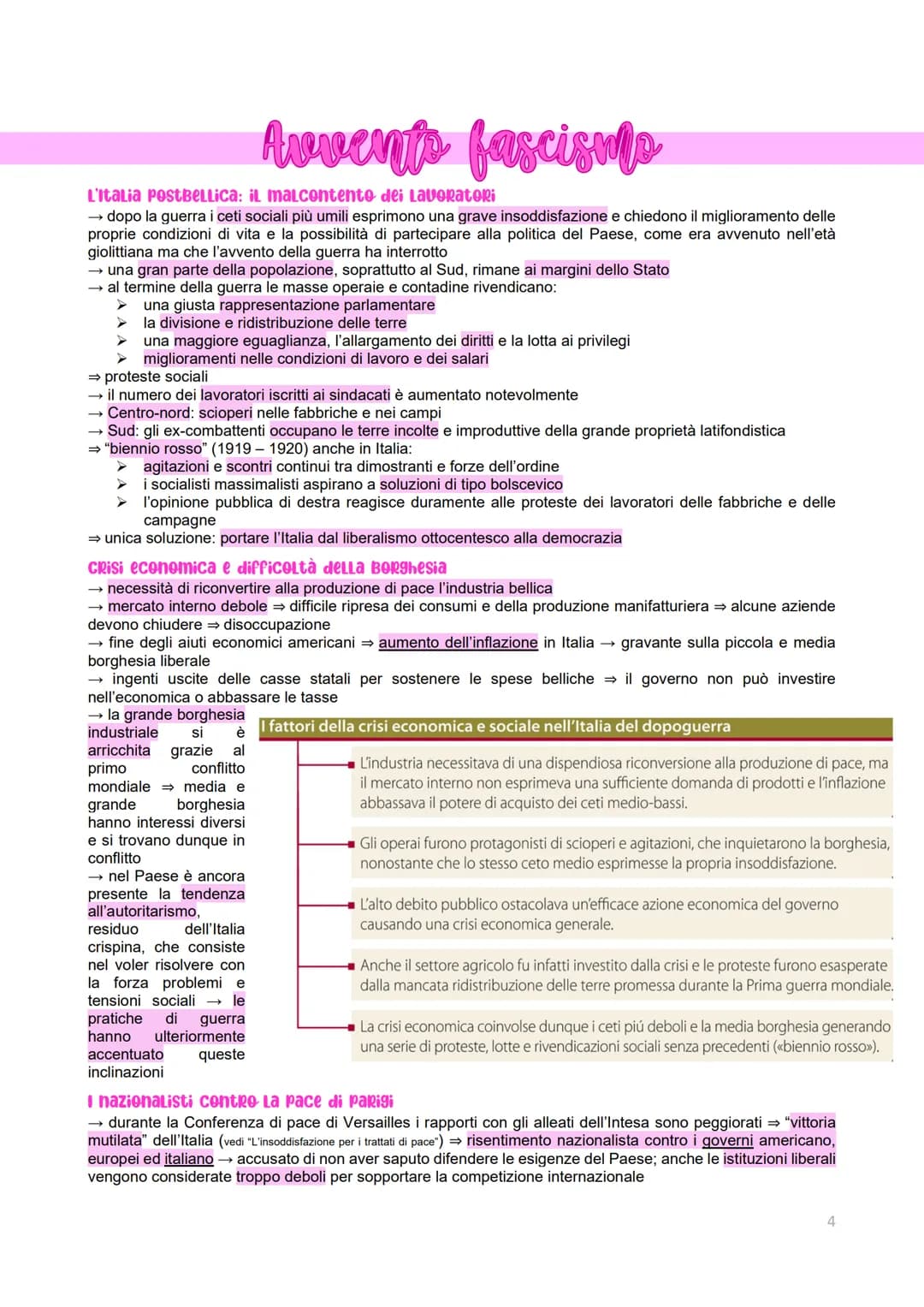 Dopoguerra in Europa
L'impatto economico della guerra SULLE Opinioni PUBBLIChe
→ guerra 1914-1918 → danni politici, economici, sociali in Eu