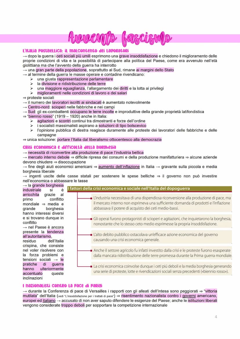 Dopoguerra in Europa
L'impatto economico della guerra SULLE Opinioni PUBBLIChe
→ guerra 1914-1918 → danni politici, economici, sociali in Eu