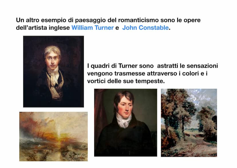 Il Romanticismo
L'arte romantica si sviluppa verso la fine del XVIII secolo e gli inizi del
XIX secolo in Germania, per poi diffondersi in F