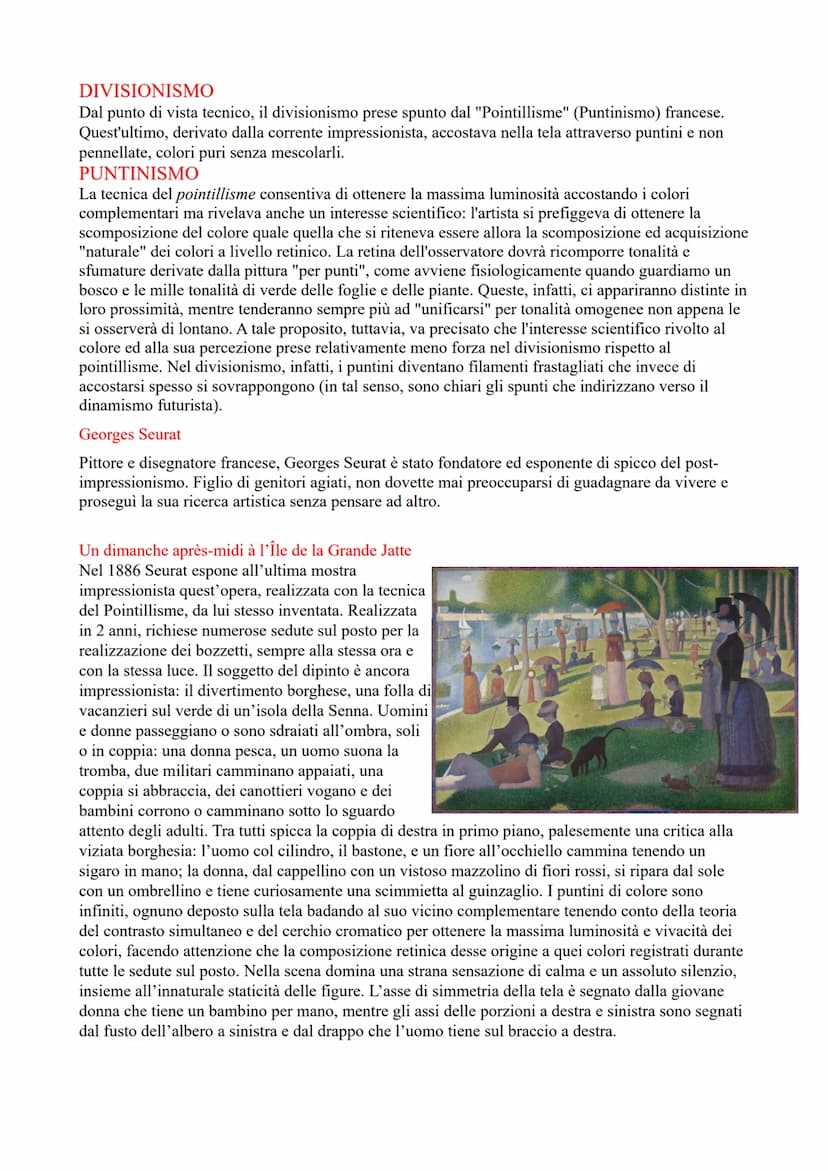 POST-IMPRESSIONISMO
Dopo l'impressionismo occorreva un processo di ricerca quasi infinito che divenne sempre più
personale. Caratteristiche 