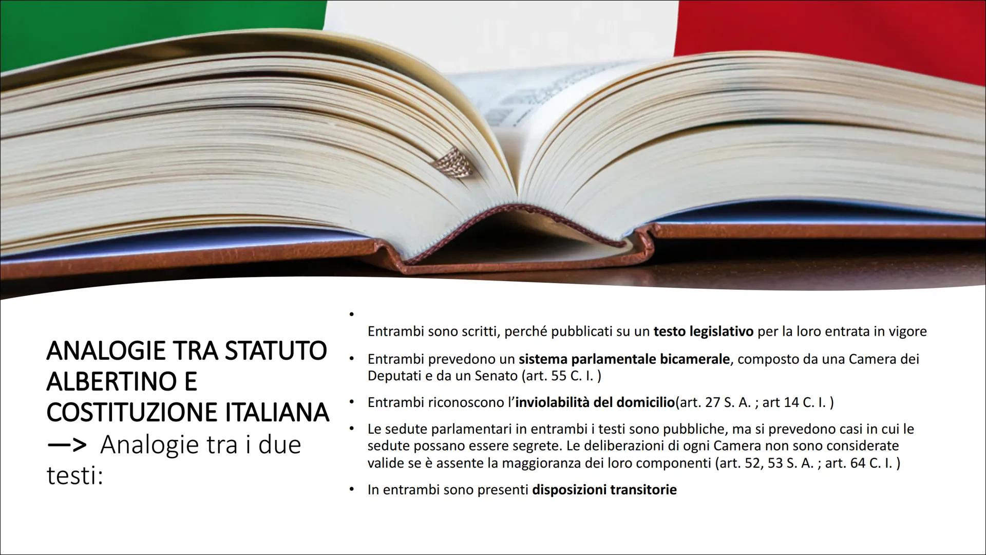 Lo Statuto
albertino e la
Costituzione

Pagano Gabriele 5F

STATUTO
ALBERTINO
LO STATUTO DEL REGNO DI SARDEGNA
+1848+

LA COSTITUZIO
ITALIAN
