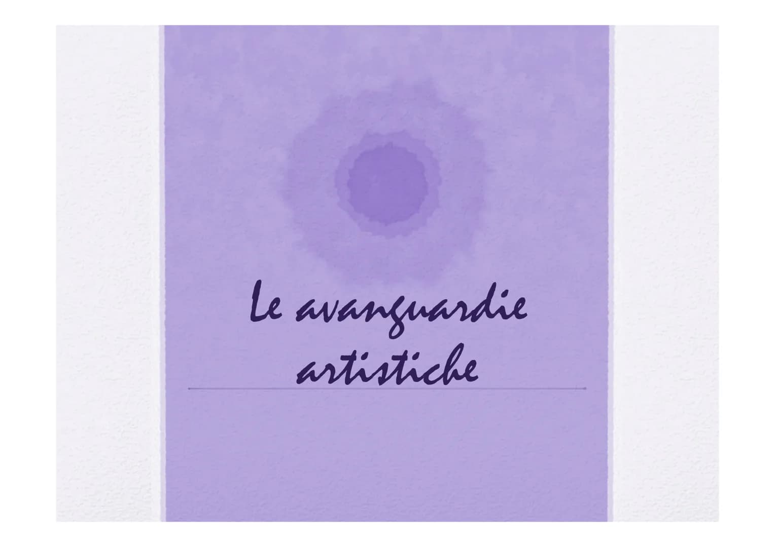 Le avanguardie
artistiche TAT
Per avanguardia artistica si intende un'opinione artistica fuori dagli schemi convenzionali; si tratta di un f