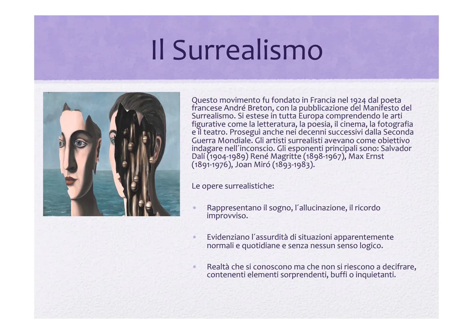 Le avanguardie
artistiche TAT
Per avanguardia artistica si intende un'opinione artistica fuori dagli schemi convenzionali; si tratta di un f