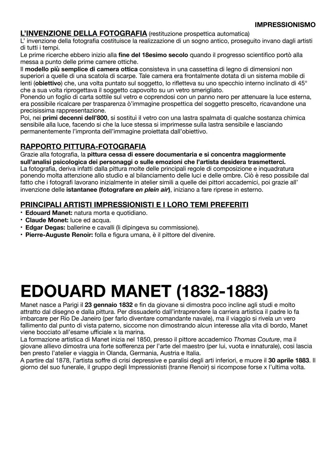 IMPRESSIONISMO
L'IMPRESSIONISMO (1784-1886)
Il 1870 è un'anno di profondi cambiamenti, dopo la sconfitta di napoleone la Francia volta
defin