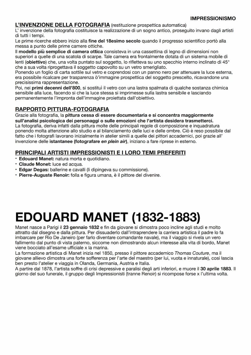 IMPRESSIONISMO
L'IMPRESSIONISMO (1784-1886)
Il 1870 è un'anno di profondi cambiamenti, dopo la sconfitta di napoleone la Francia volta
defin