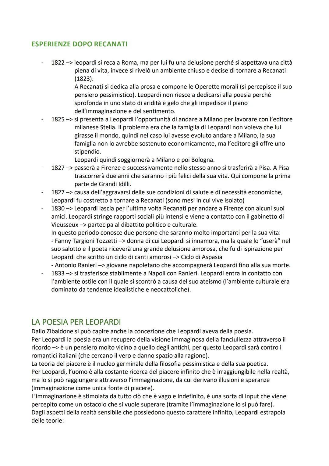 GIACOMO LEOPARDI
VITA
INFANZIA, ADOLESCENZA E STUDI
Nasce a Recanati nel 1798
La posizione di Recanati sarà importante per il pensiero di Le