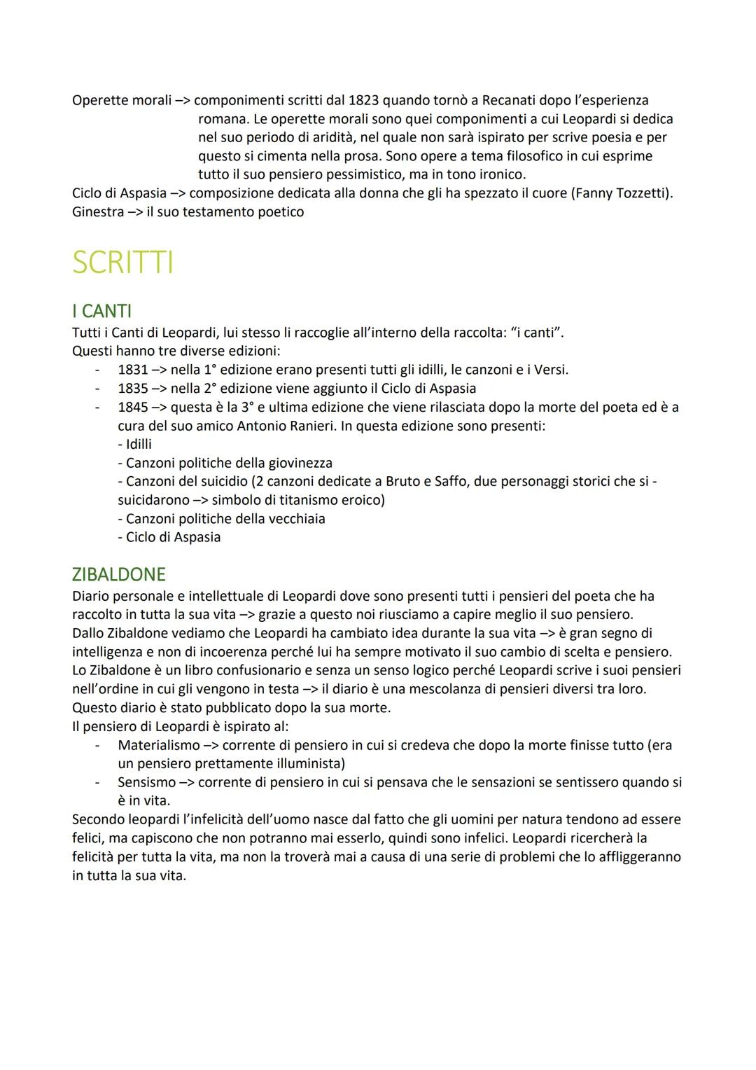 GIACOMO LEOPARDI
VITA
INFANZIA, ADOLESCENZA E STUDI
Nasce a Recanati nel 1798
La posizione di Recanati sarà importante per il pensiero di Le